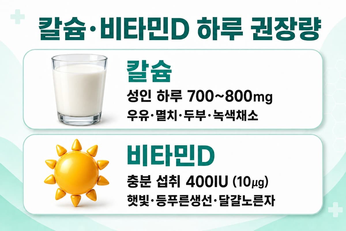 칼슘·비타민D 하루 얼마나? 골다공증 예방 섭취 기준